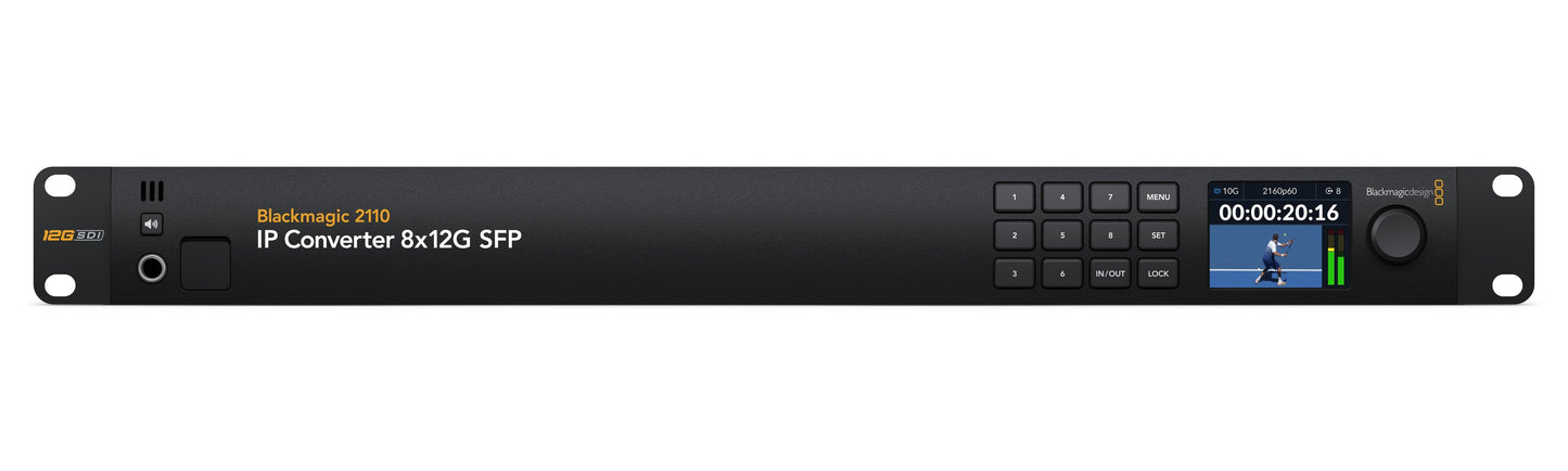 2110 IP Converter 8x12G SFP Front