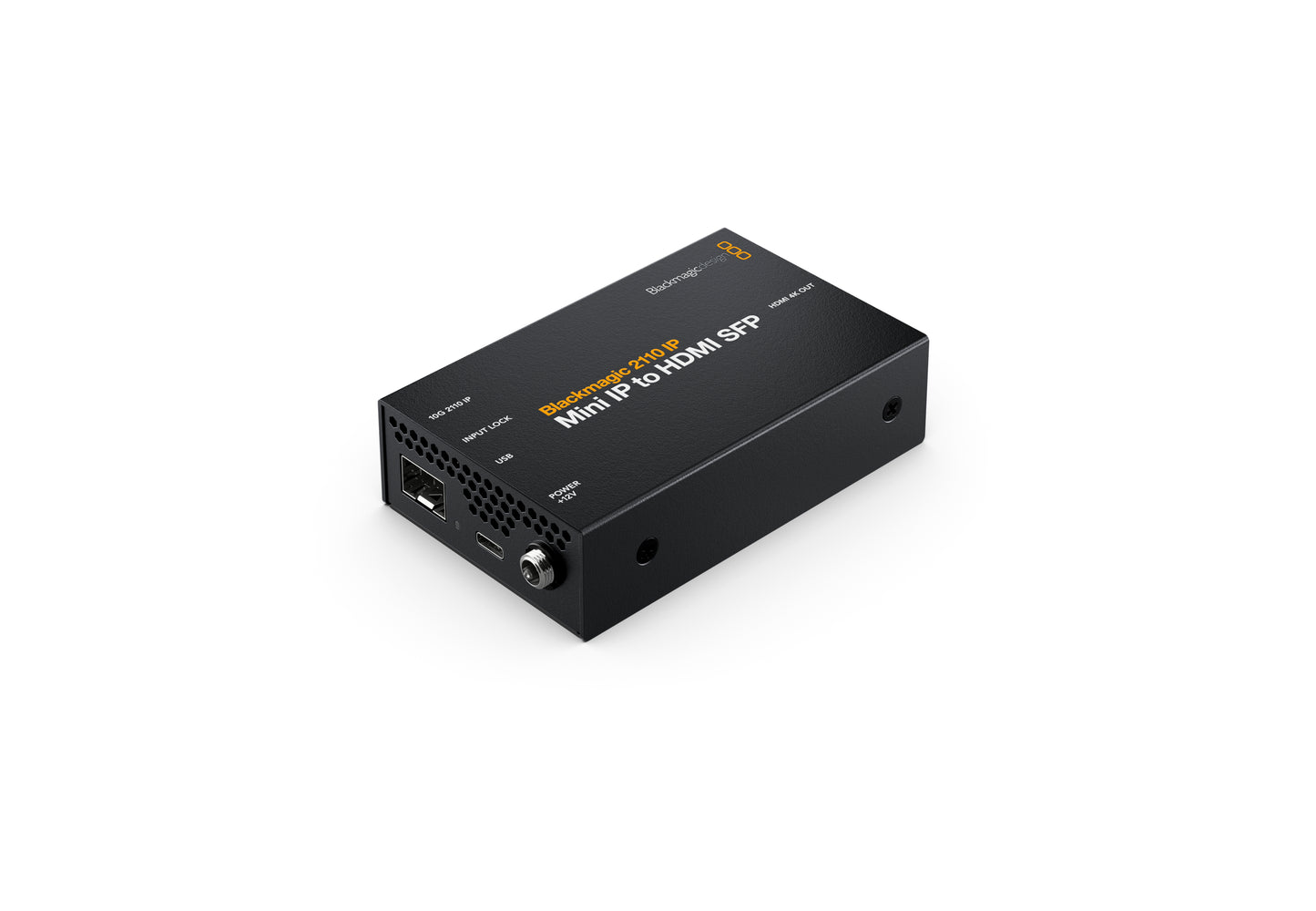 2110 IP Mini IP to HDMI SFP Left Angle