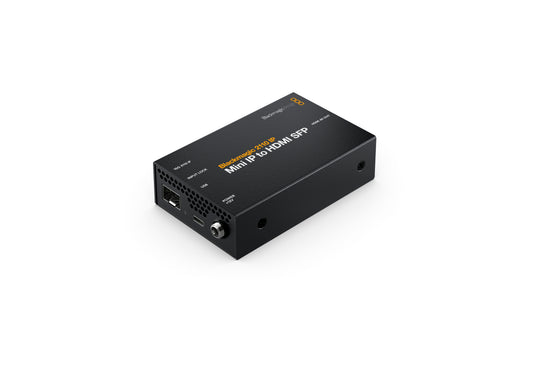 2110 IP Mini IP to HDMI SFP Left Angle