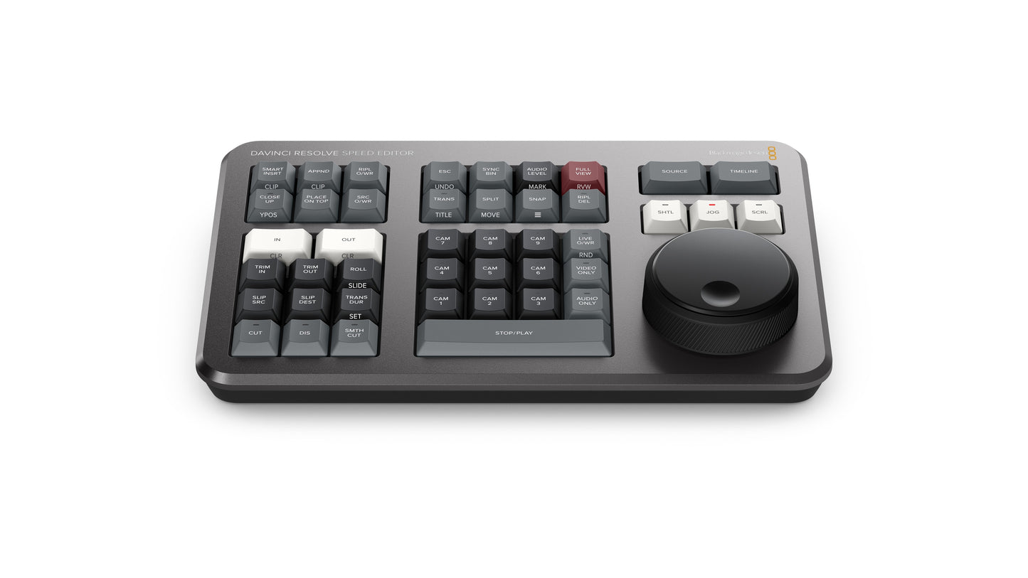 DaVinci Resolve Speed Editor Front Tilt