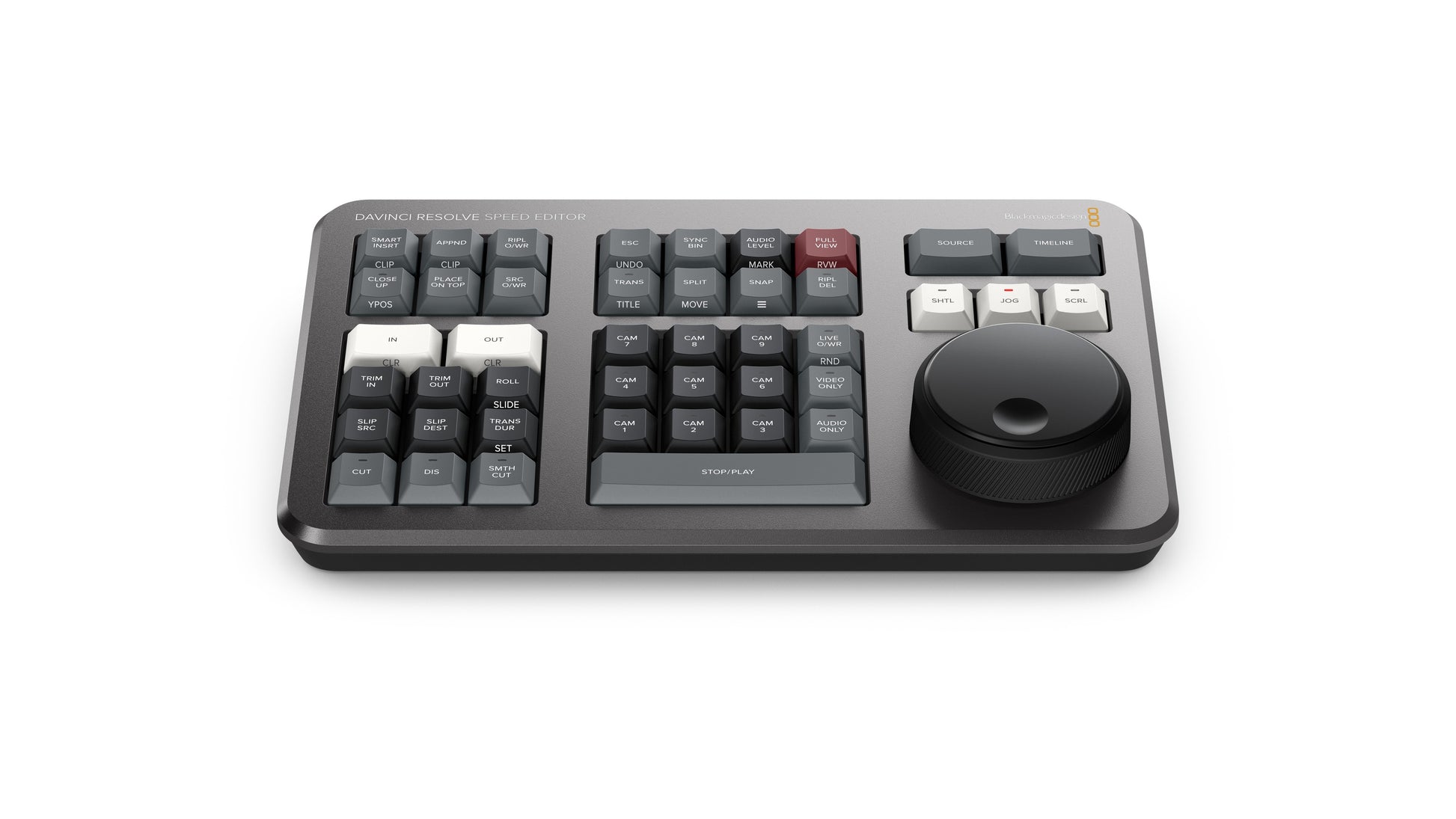 DaVinci Resolve Speed Editor Front Tilt