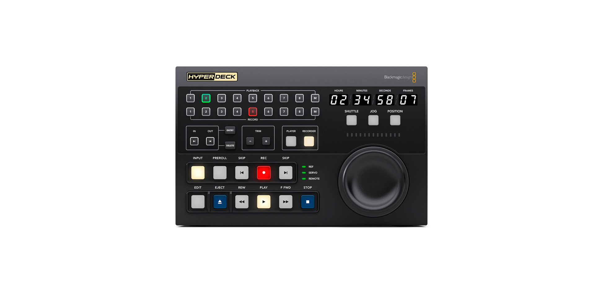 HyperDeck Extreme Controller Front