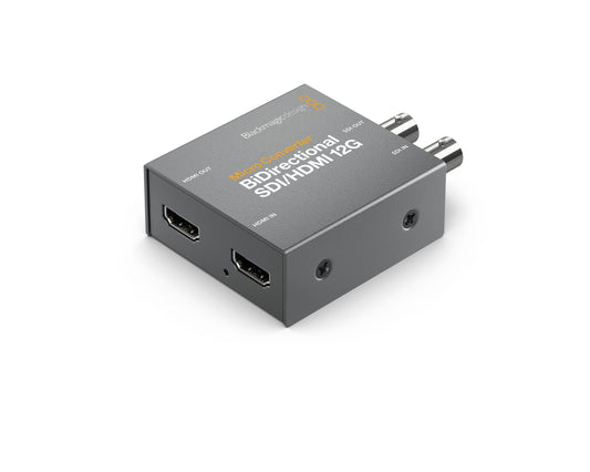 Micro Converter BiDirectional SDI HDMI 12G Left Angle