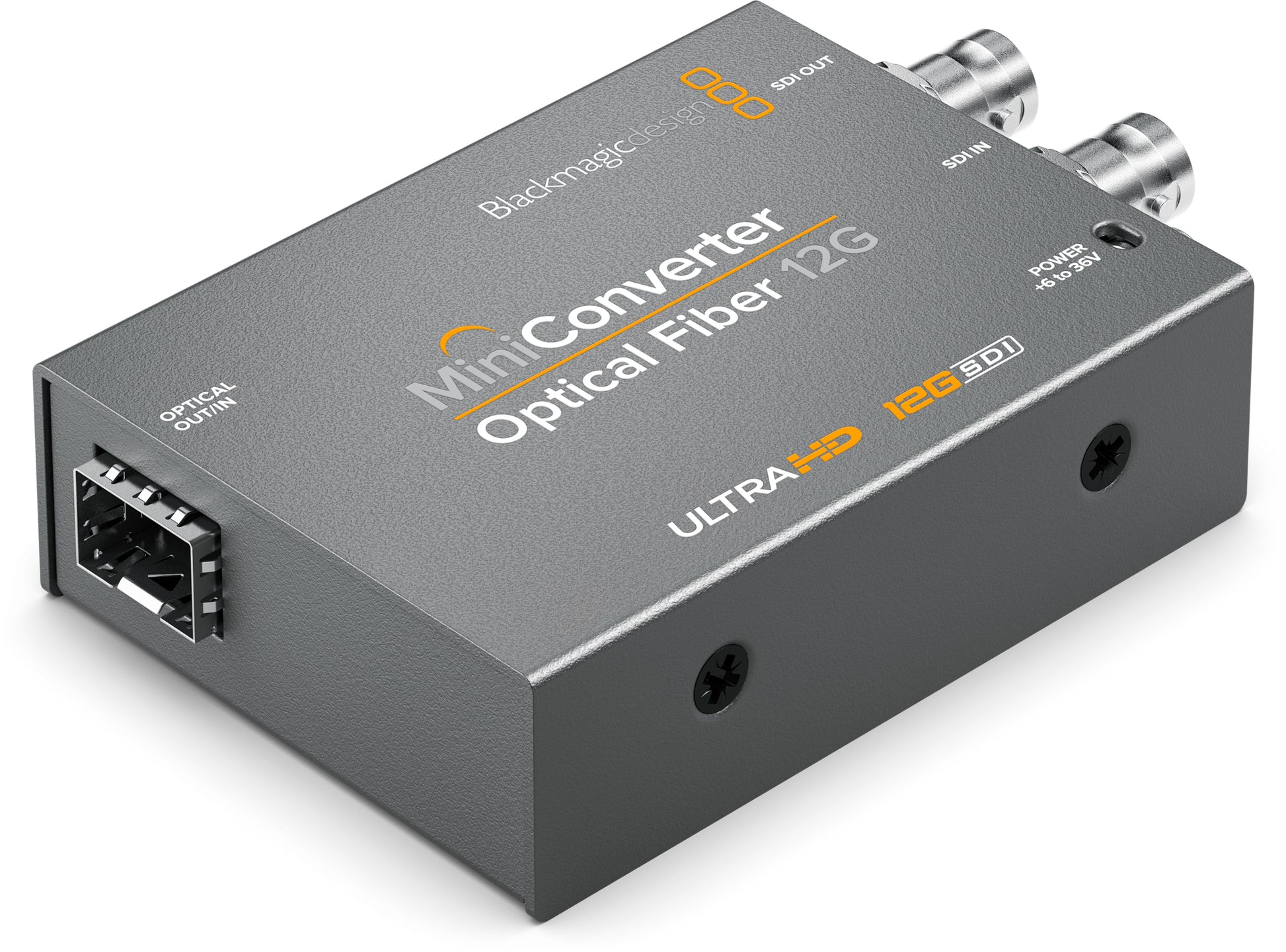 Mini Converter Optical Fiber 12G Left Angle