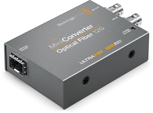 Mini Converter Optical Fiber 12G Left Angle