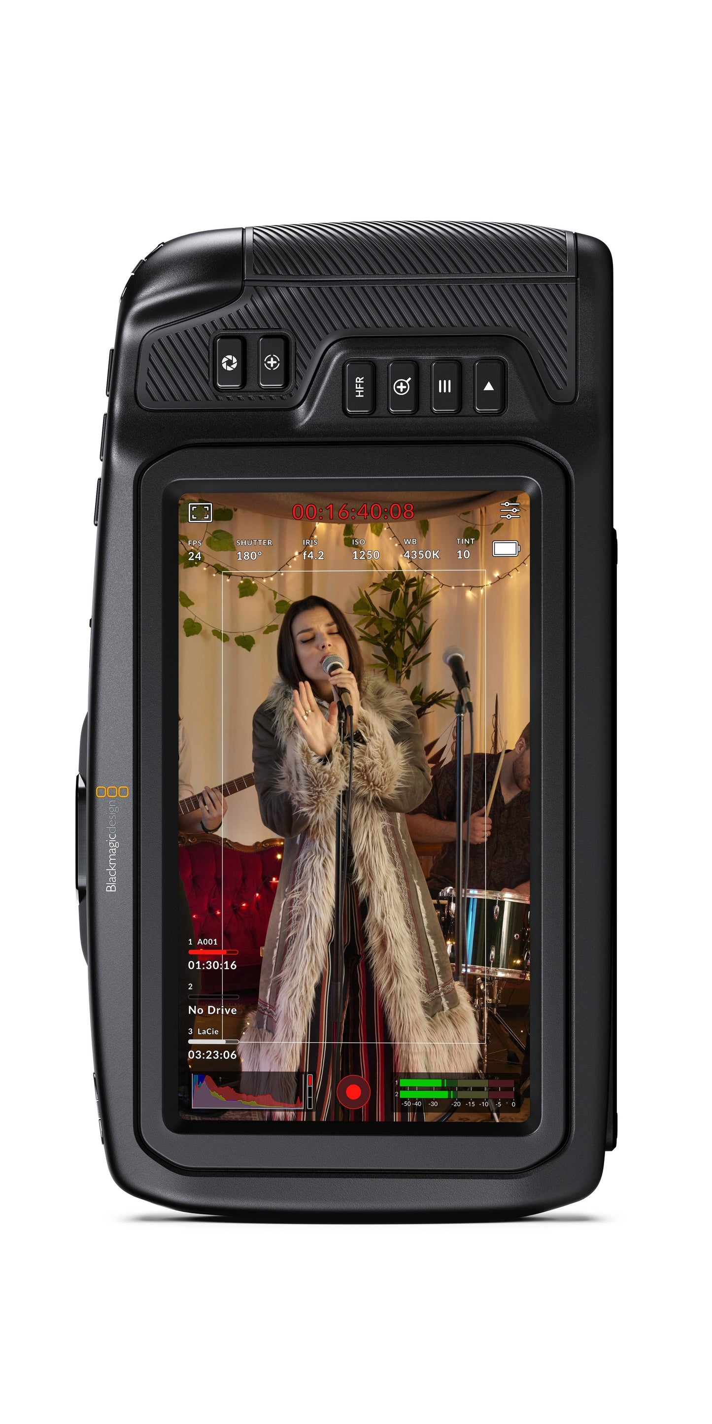 Pocket Cinema Camera 4K Vertical UI