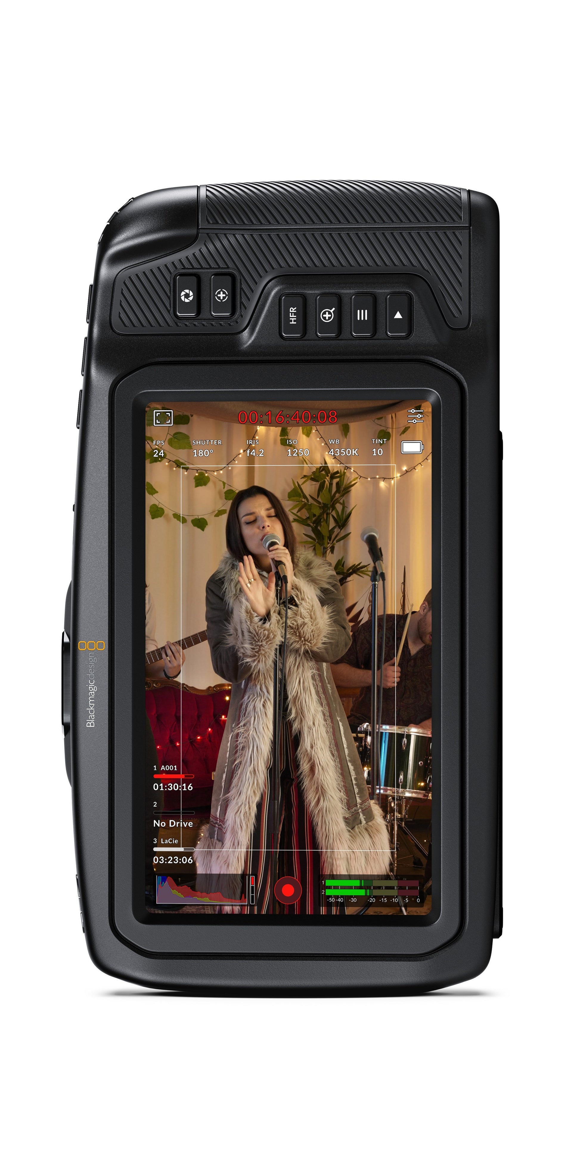 Pocket Cinema Camera 4K Vertical UI