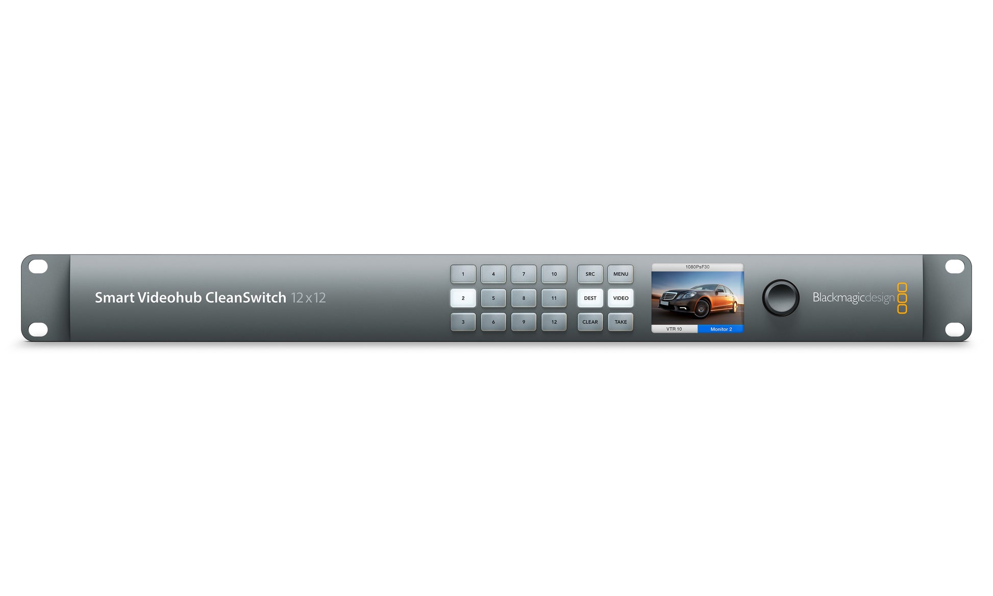 Smart Videohub Cleanswitch 12x12 Front RGB