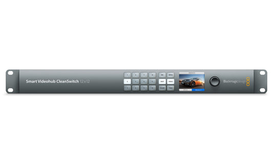 Smart Videohub Cleanswitch 12x12 Front RGB