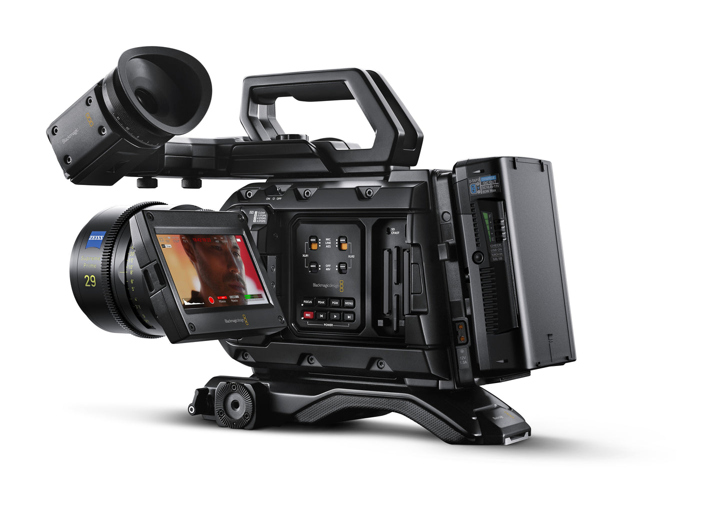 URSA Mini Pro 12K OLPF Rear Angle