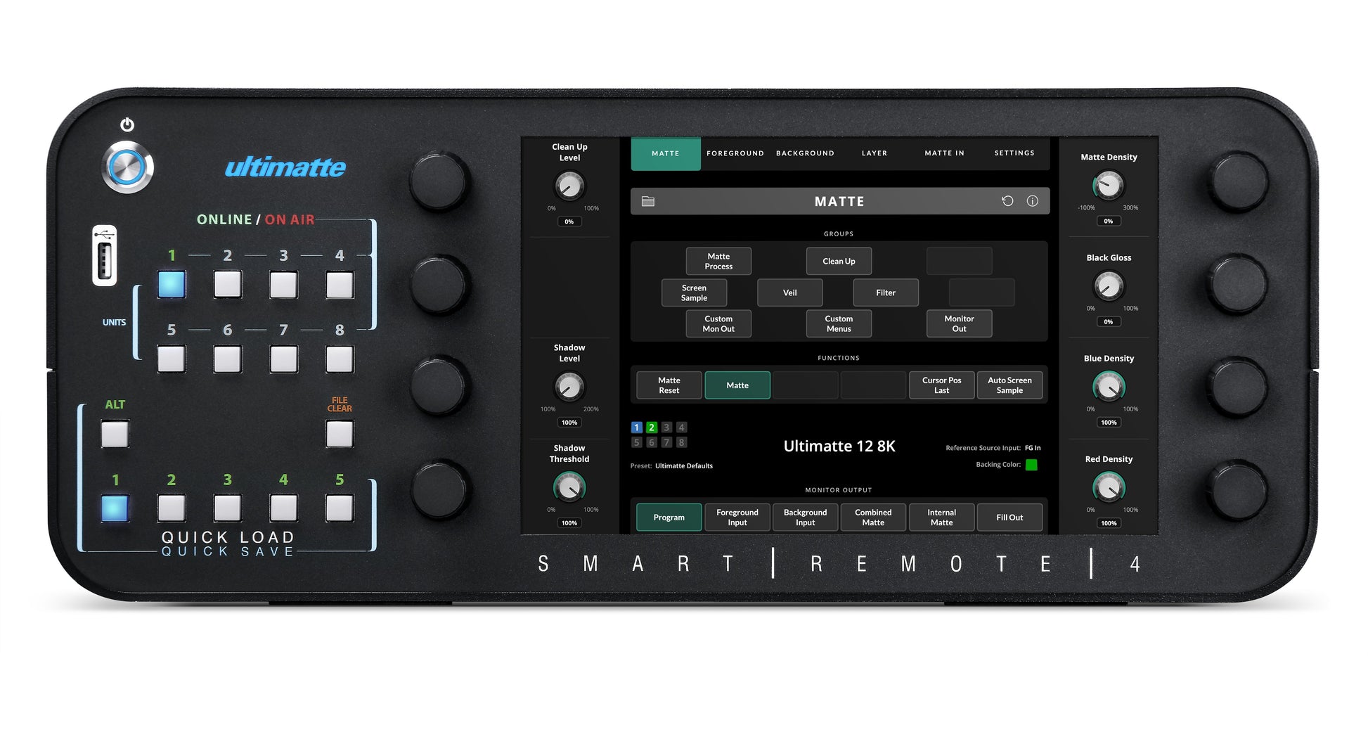 Ultimatte Smart Remote 4 Front