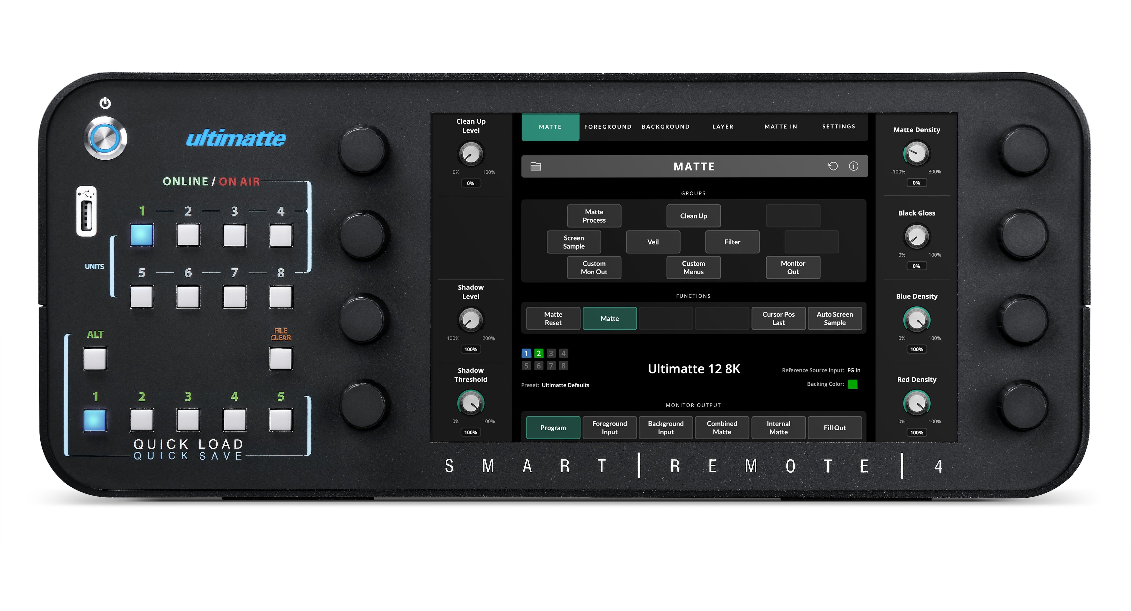 Ultimatte Smart Remote 4 Front