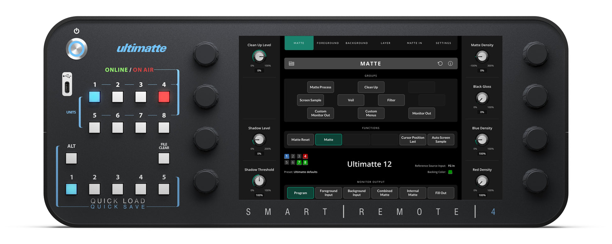 Ultimatte Smart Remote 4 G2 Front