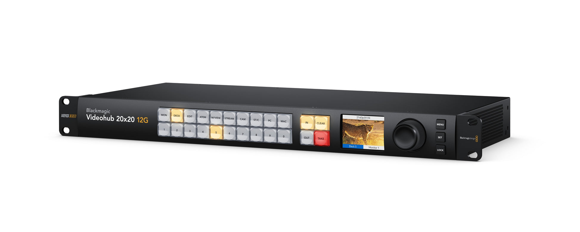 Videohub 20x20 12G Angle