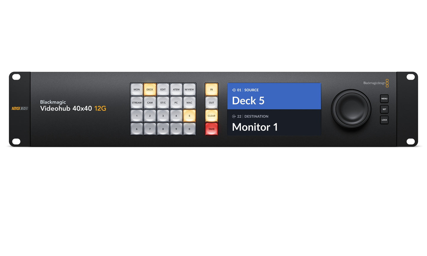 Videohub 40x40 12G Front Labels UI