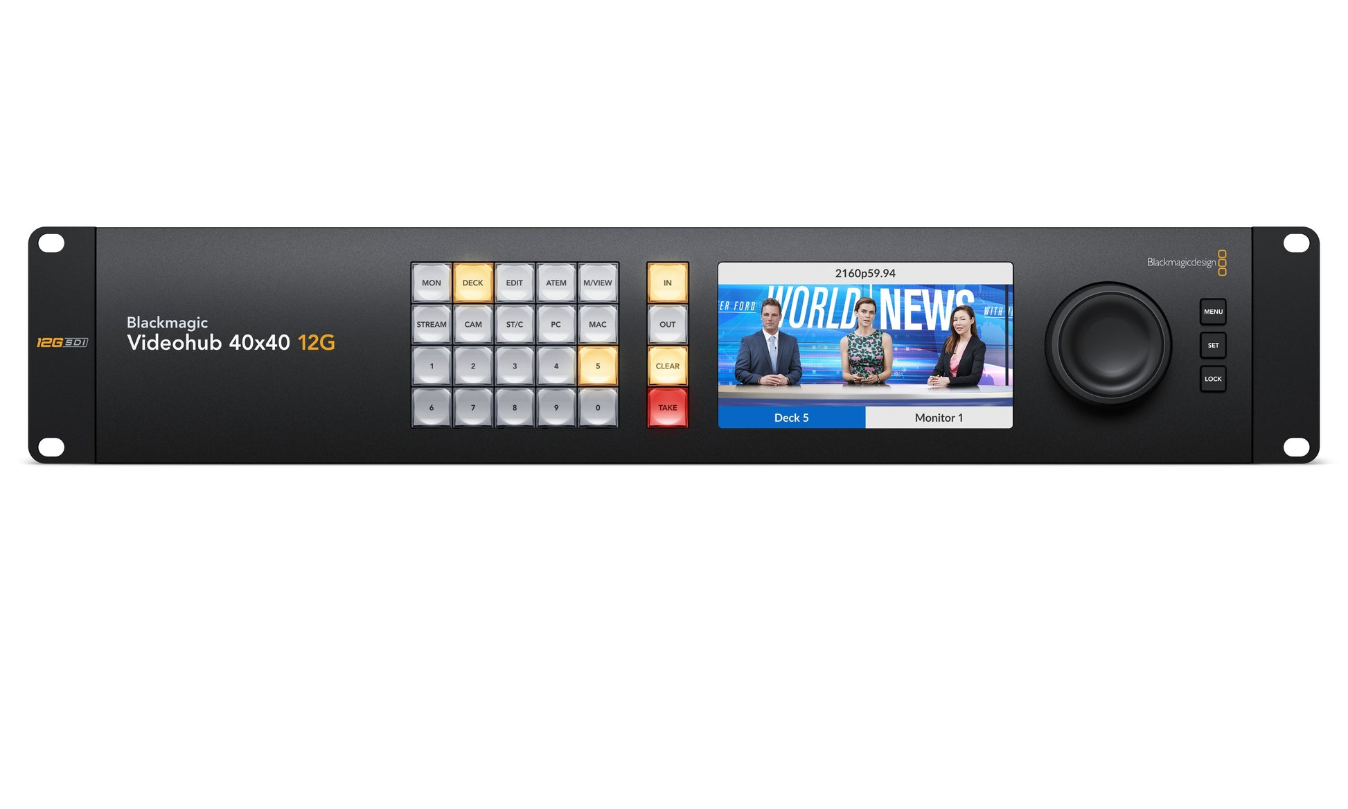Videohub 40x40 12G Front Video UI