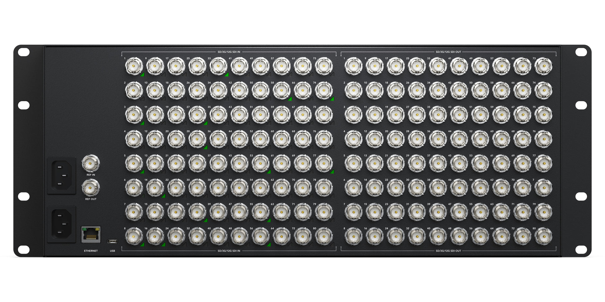 Videohub 80x80 12G Rear