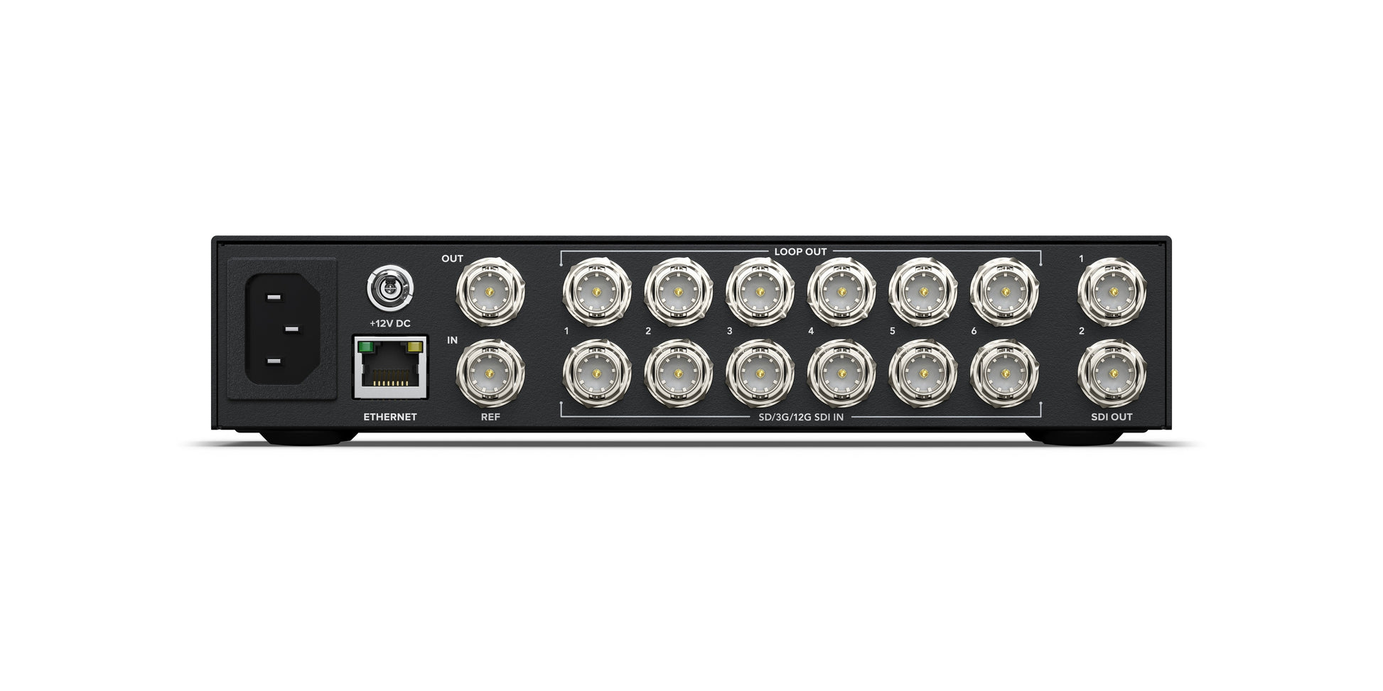 Videohub Mini 6x2 12G Rear