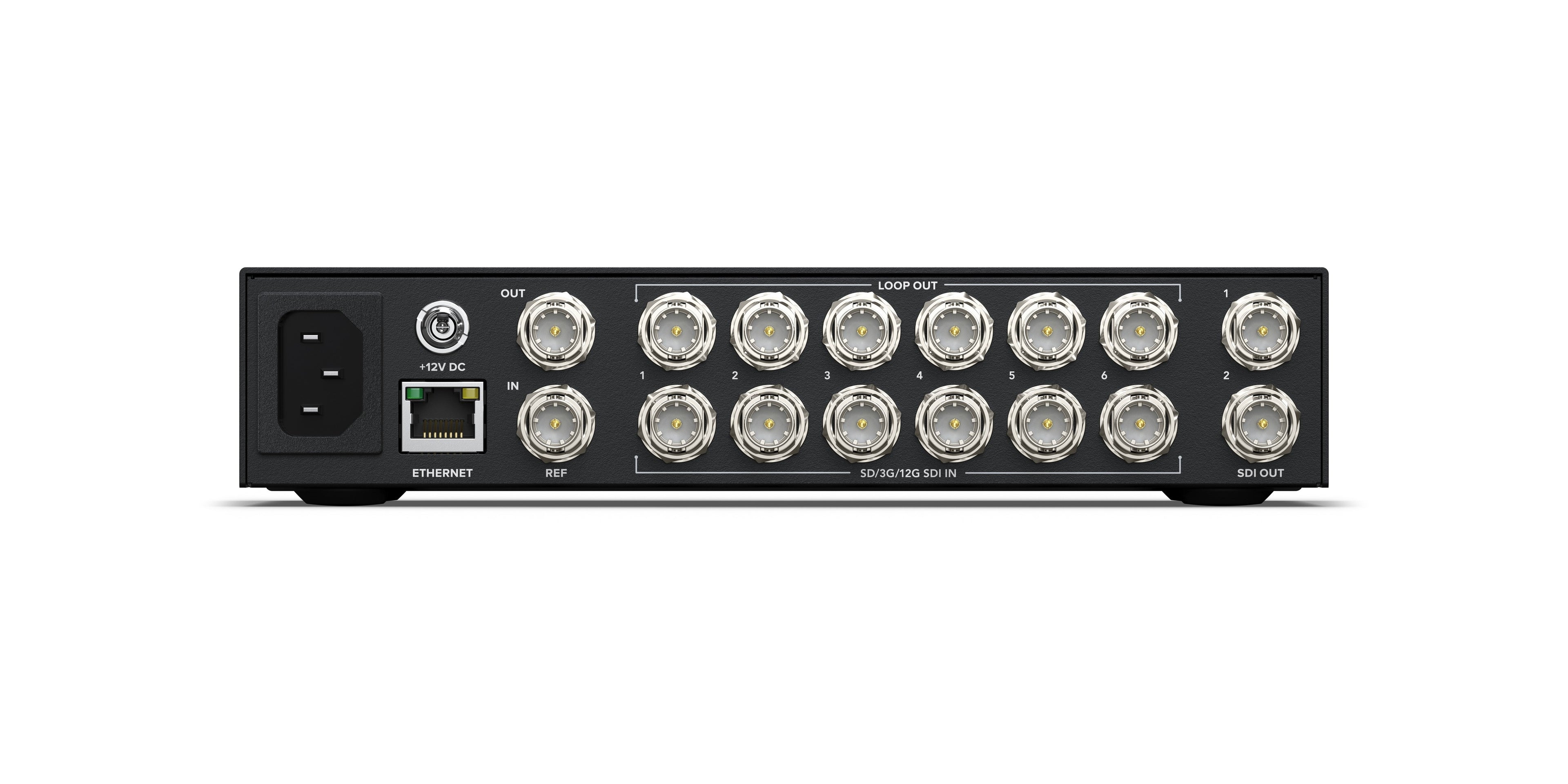 Videohub Mini 6x2 12G Rear