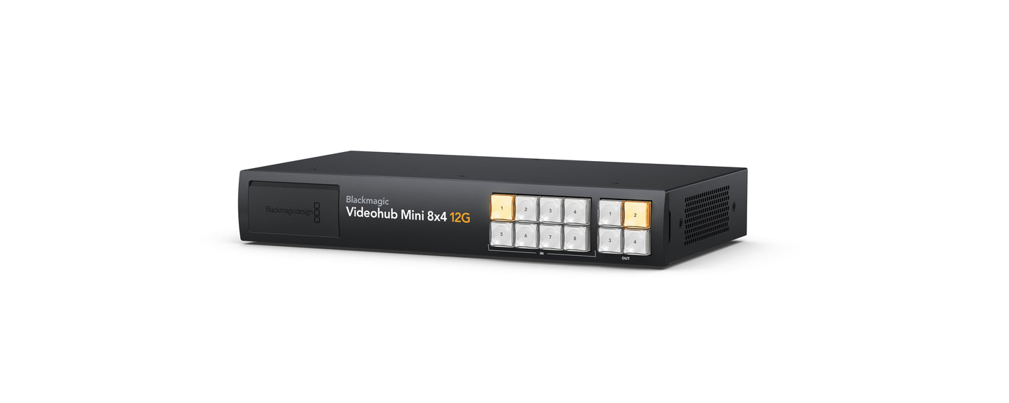 Videohub Mini 8x4 12G Angle
