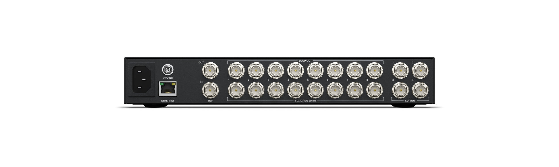 Videohub Mini 8x4 12G Rear