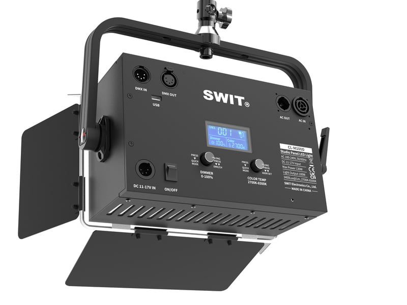 SWIT CL-M100D | Mini size bright Bi-color Panel Light, also ideal for hoisting or studio, especially small space, SWIT Free Design for Lighting Studios