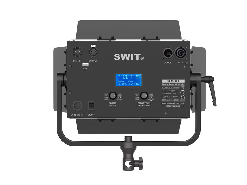 SWIT CL-M100D | Mini size bright Bi-color Panel Light, also ideal for hoisting or studio, especially small space, SWIT Free Design for Lighting Studios