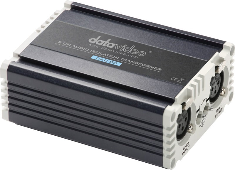 Datavideo DAC-80 2 Channel Audio 1:1 transformer