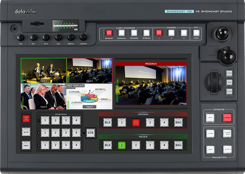 Datavideo Showcast-100 4K 4-input touchpanel production unit