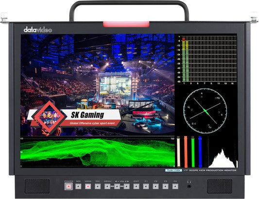 Datavideo TLM-170VM Monitor w WFM/Vector scope (1U tray)