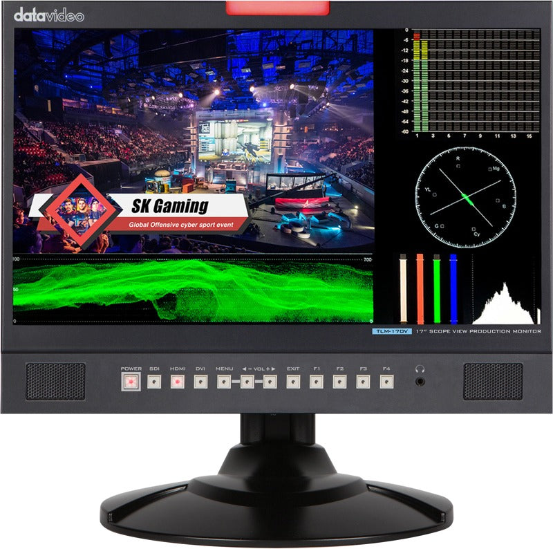 Datavideo TLM-170V Monitor w WFM/Vector scope (desktop)