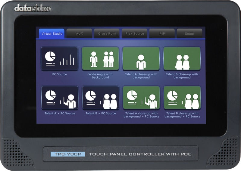 Datavideo TPC-700P Multifunctional touchpanel with PoE