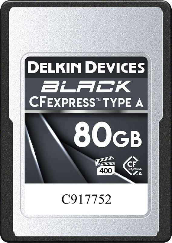 Delkin CFexpress BLACK | Type A | VPG400, R880/W730 / 80GB