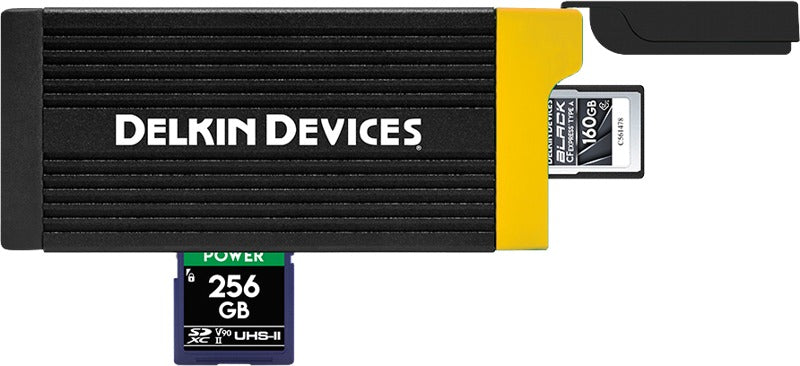 Delkin Cardreader CFexpress Type A & SD (Type C to C & Type C to A Cables)