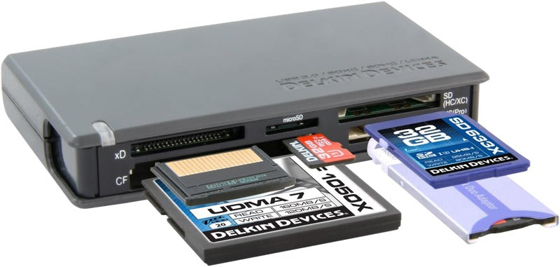 Delkin Cardreader SD, microSD, CF & MemStick (USB 3.0)