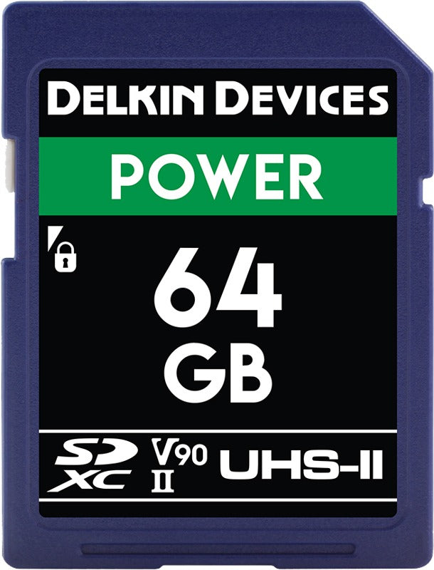 Delkin SD Power 2000X UHS-II U3 (V90) R300/W250 64GB