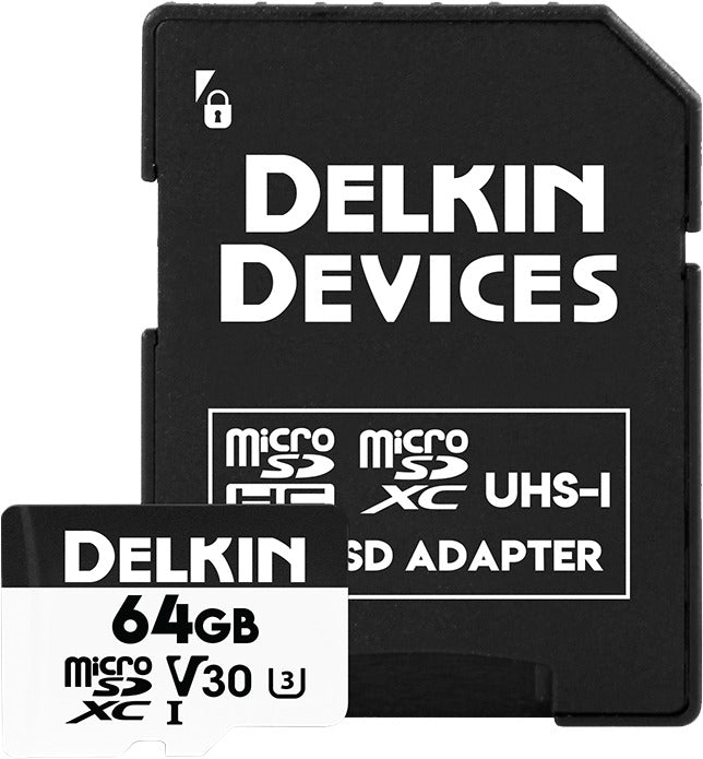 Delkin microSDXC Trail Cam Hyperspeed R100/W75 (V30) 64GB