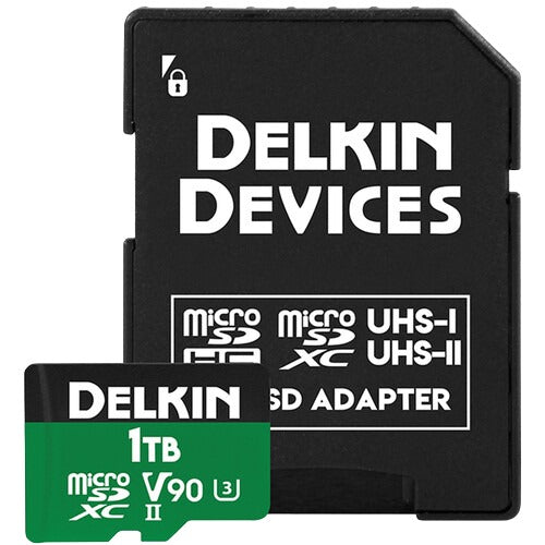 Delkin microSD Power 2000x UHS-II (V90) R300/W250 1TB