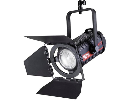 SWIT FL-C100D | 100W Bi-color Fanless Studio 55000lux TLCI99 LED Fresnel Spot Light, SWIT Free Design for Lighting Studios