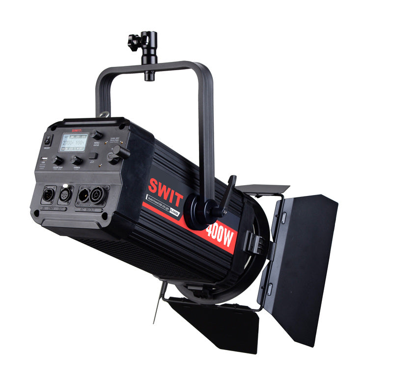 SWIT FL-C400D | 400W Bi-color Studio 130000lux TLCI99 Silent LED Fresnel Spot Light, SWIT Free Design for Lighting Studios