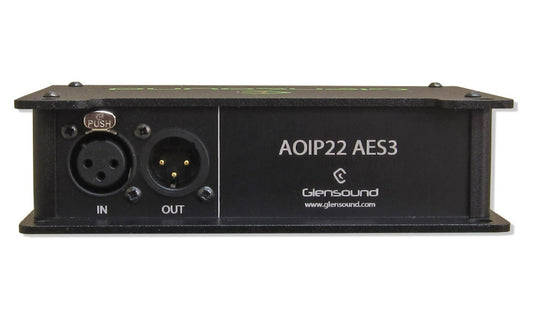 Glensound AoIP-22 AES | AES3 interface for Dante/ AES67