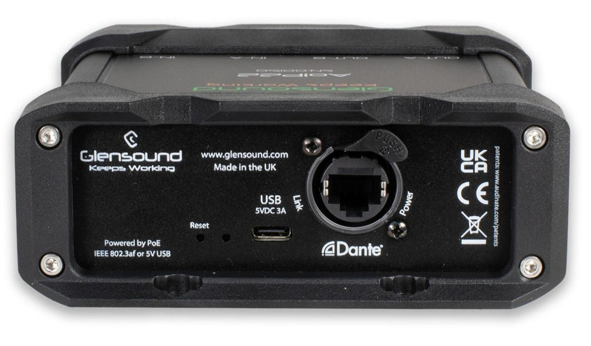 Glensound AoIP-22 MkII | Robust Location Two Channel Bi-Directional Audio Interface