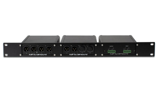Glensound AoIP-RK | 1u 19" Rack Panel for the AoIP units in extruded metal cases