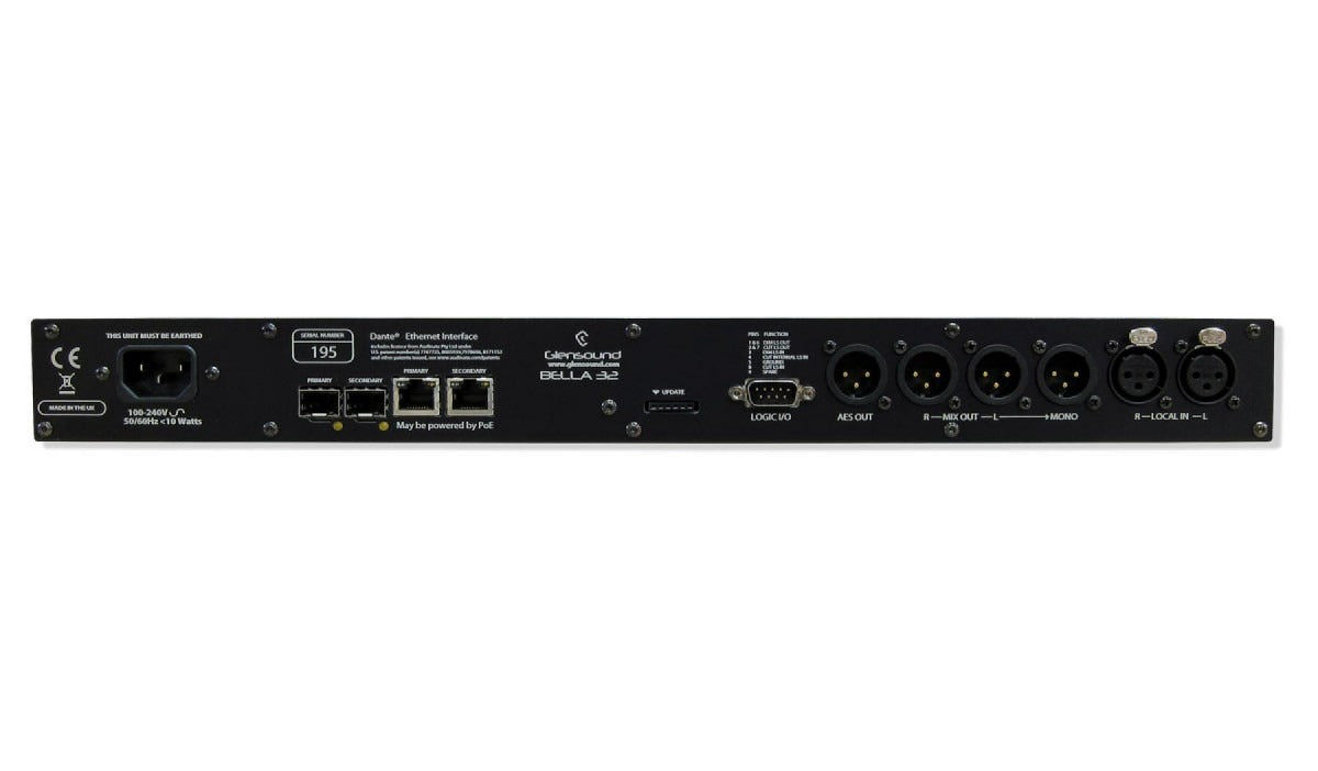 Glensound BELLA 32 | 32 Channel Dante / AES67 Audio Monitor