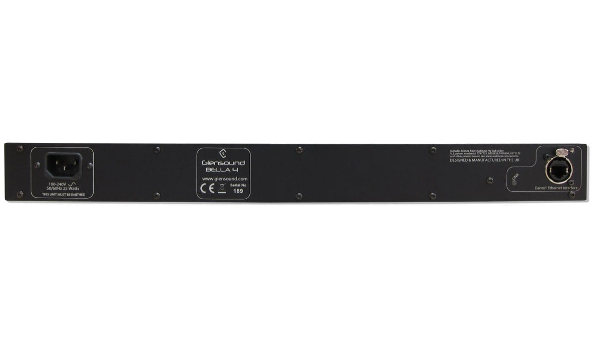 Glensound BELLA 4 | Four Input 1RU Rackmount Audio Monitor