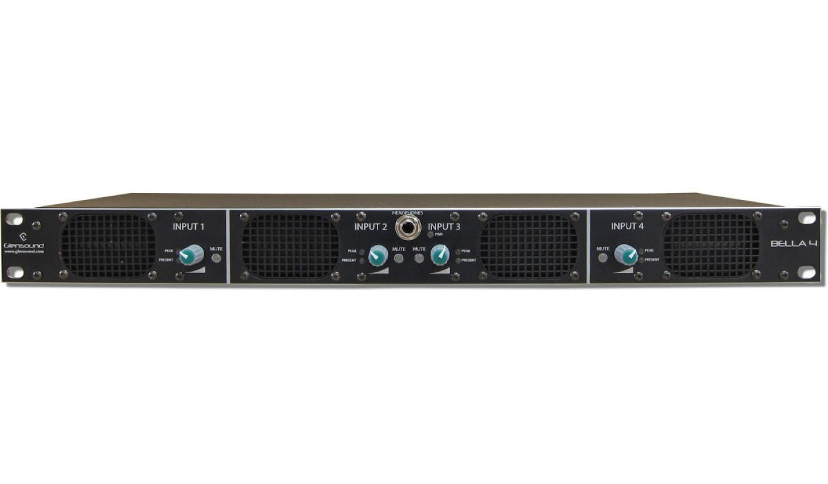 Glensound BELLA 4 | Four Input 1RU Rackmount Audio Monitor