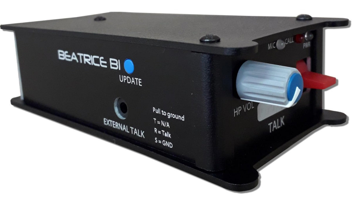 Glensound Beatrice B1/4M | Single Channel Network Audio Ultra Compact Beltpack Intercom