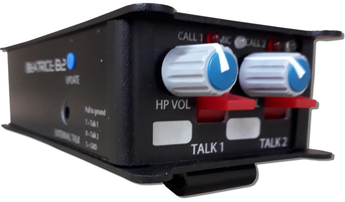 Glensound Beatrice B2/5F | 2 Channel Network Audio Ultra Compact Beltpack Intercom