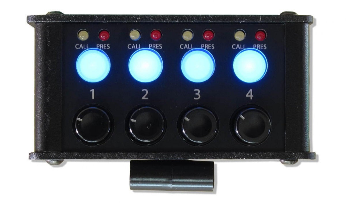 Glensound Beatrice B4+/5F | Four Channel Beatrice Beltpack Intercom On Dante / AES67 Networks
