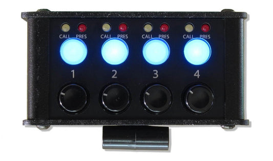 Glensound Beatrice B4+/5F | Four Channel Beatrice Beltpack Intercom On Dante / AES67 Networks
